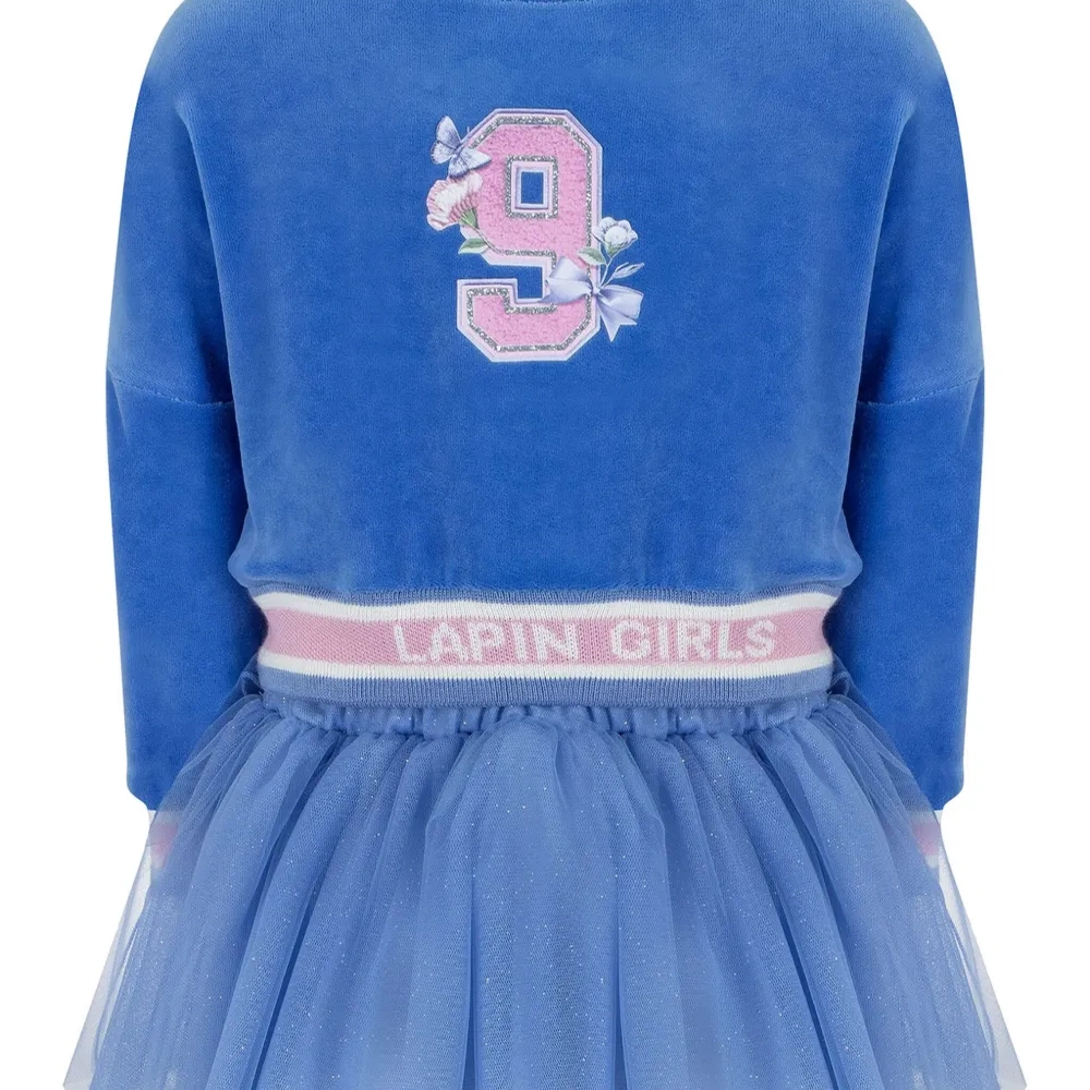 Платье-джемпер с тюлем