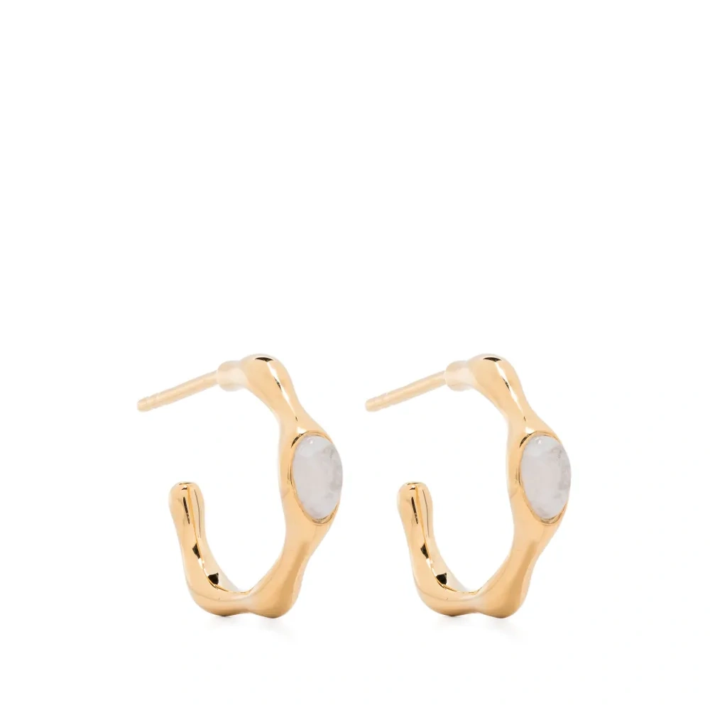 Magma 18kt recycled gold vermeil hoop earrings