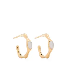 Magma 18kt recycled gold vermeil hoop earrings Magma 18kt recycled gold vermeil hoop earrings