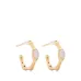 Magma 18kt recycled gold vermeil hoop earrings