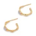 Magma 18kt recycled gold vermeil hoop earrings
