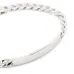 ID rhodium plated bracelet