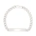 ID rhodium plated bracelet