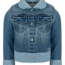 Джинсовая куртка с бахромой Джинсовая куртка с бахромой