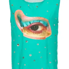 Топ из органического хлопка с принтом