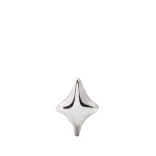 14kt White Gold Misty Glanze 4 piercing stud