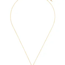 Колье с миниатюрным подвесом-квадратом с гравировкой