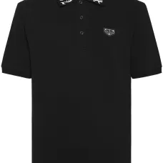 Рубашка поло из пике с принтом