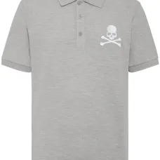 Рубашка поло с вышивкой Skull