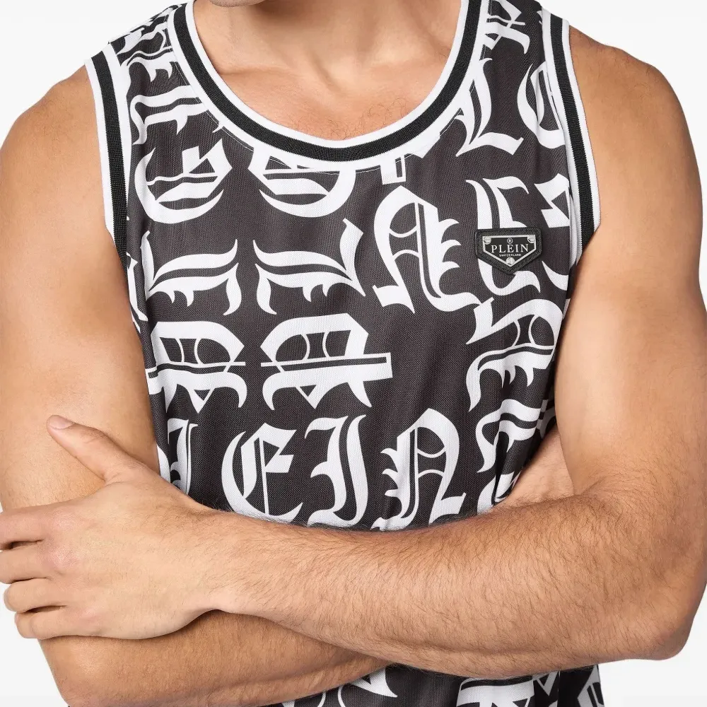 Топ Gothic Plein из джерси Топ Gothic Plein из джерси