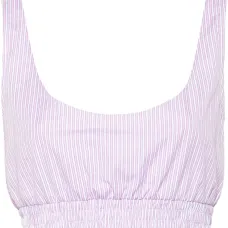 укороченный топ в полоску