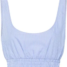 укороченный топ в полоску