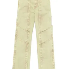 Прямые брюки со вставками