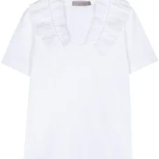 Футболка из джерси с оборками