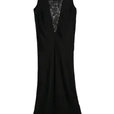 Платье миди с пайетками