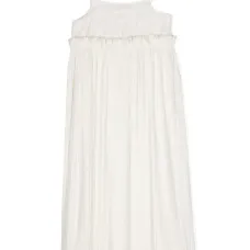 Плиссированное платье миди без рукавов