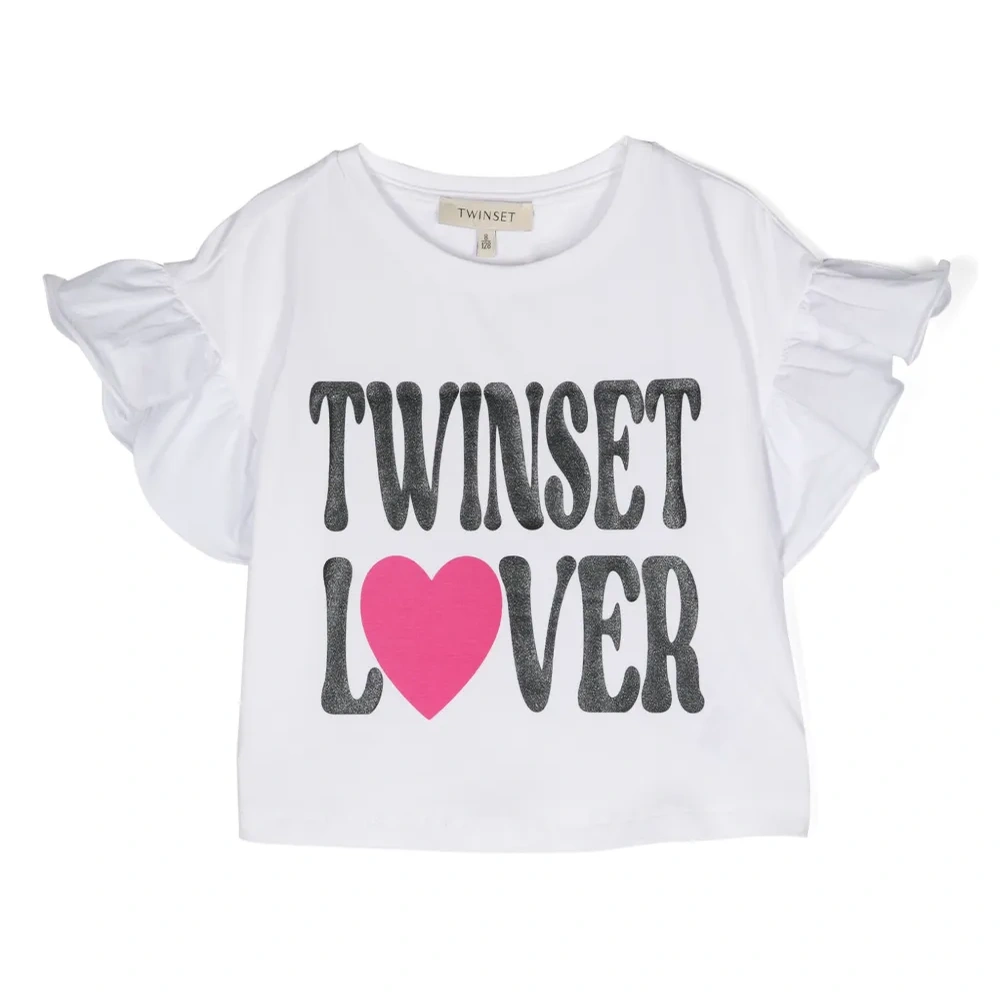 Футболка с блестками и логотипом