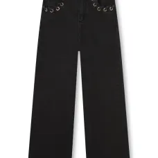 Джинсы с люверсами