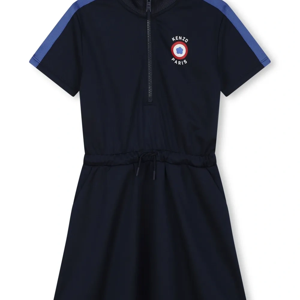 Платье с кулиской и логотипом