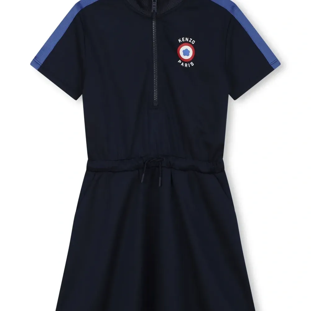 Платье с кулиской и логотипом