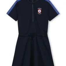 Платье с кулиской и логотипом