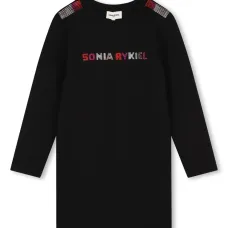 Платье с логотипом из страз