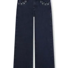 Джинсы с люверсами