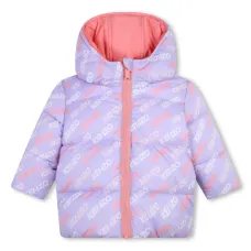 Двусторонний пуховик с логотипом