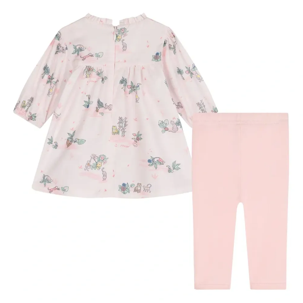 Комплект из топа и брюк с цветочным принтом