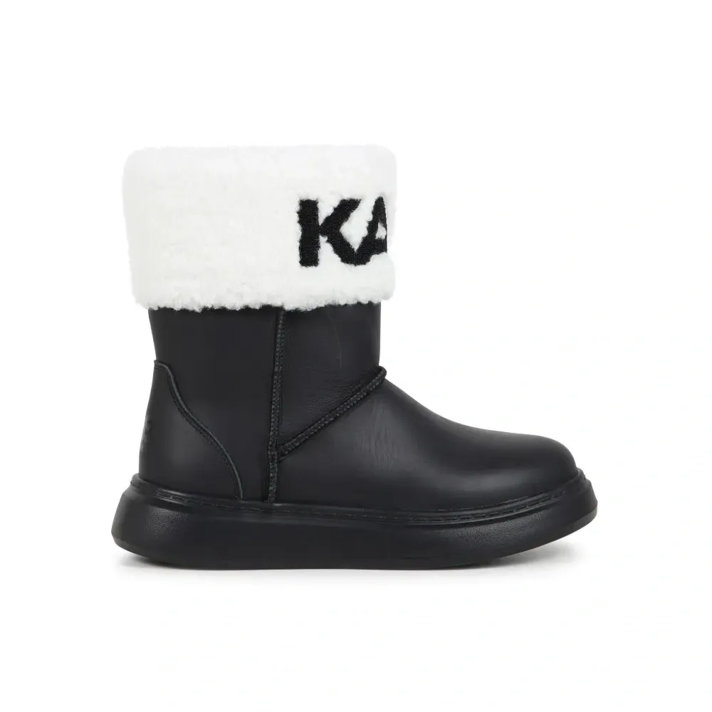 Ботинки с искусственным мехом