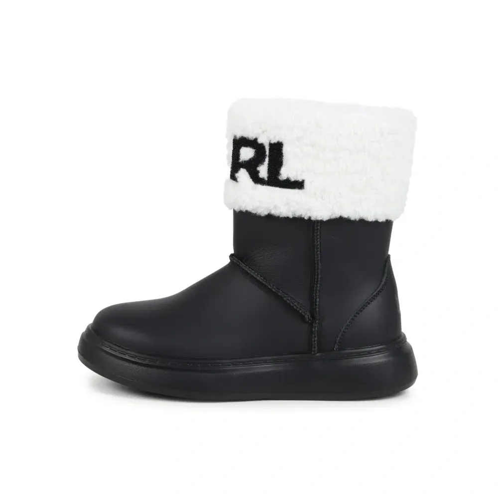 Ботинки с искусственным мехом