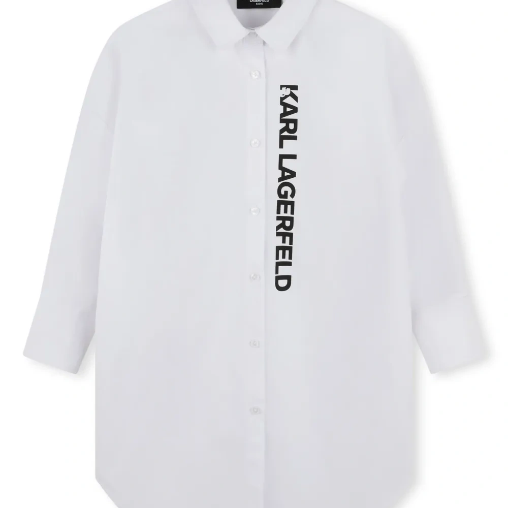 Платье-рубашка с логотипом