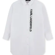 Платье-рубашка с логотипом