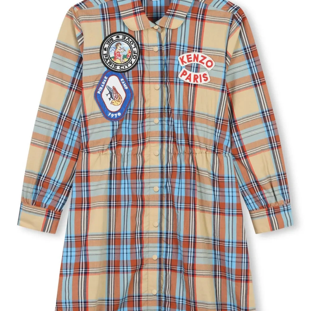 Платье-рубашка в клетку