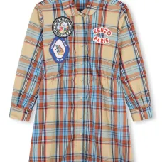 Платье-рубашка в клетку