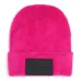 Шерстяная шапка бини с нашивкой-логотипом