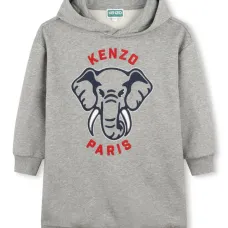 Платье-худи с принтом Elephant