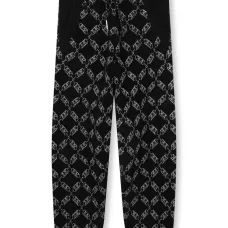 Брюки с жаккардовым логотипом Брюки с жаккардовым логотипом