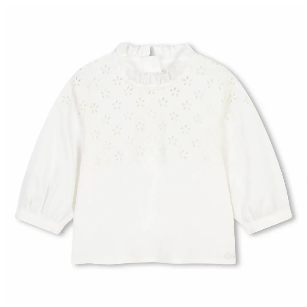 Толстовка из органического хлопка с оборками на воротнике