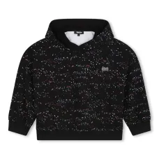 Худи с принтом и нашивкой-логотипом