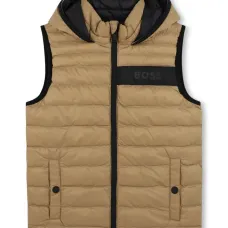 Двусторонний пуховик без рукавов