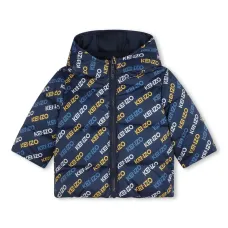 Двусторонний пуховик с логотипом