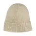 Шерстяная шапка бини с нашивкой-логотипом