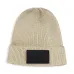 Шерстяная шапка бини с нашивкой-логотипом