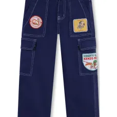 Джинсы карго с нашивкой-логотипом