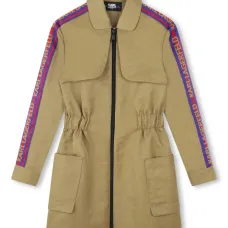 Платье на молнии с жаккардовым логотипом Платье на молнии с жаккардовым логотипом