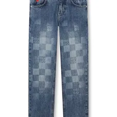 Джинсы с монограммой