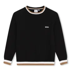 Джемпер с логотипом и полосками