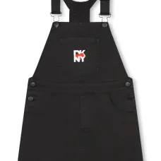 Джинсовое платье с вышитым логотипом