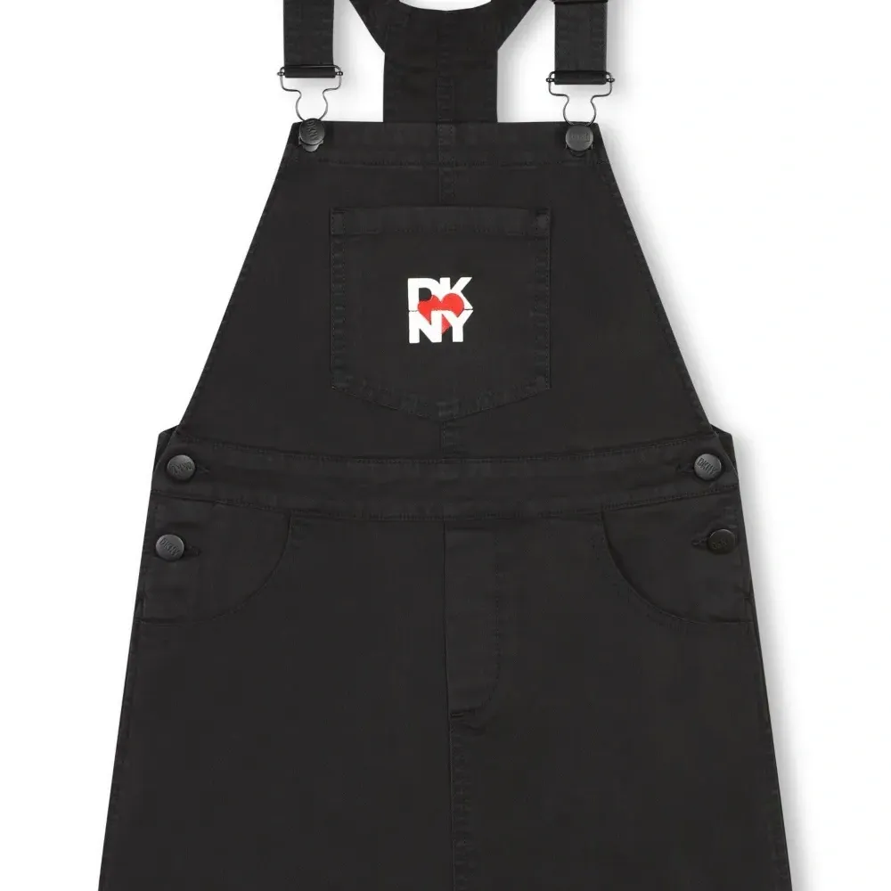 Джинсовое платье с вышитым логотипом